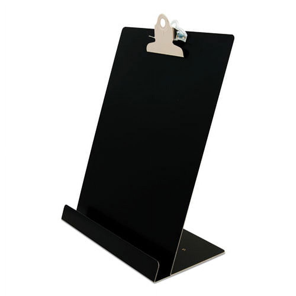 Free Standing Clipboard And Tablet Stand, 1" Clip Capacity, Holds 8.5 X 11, Black | Bundle of 5 Each