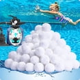 thumbnail image 1 of Bolas de filtro para piscina QwayHome 1.4 kg reutilizables para piscina elevada, 1 of 7
