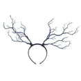 thumbnail image 3 of Black Plastic Resin Hair Ring with Branches One Size Fits Most for Party Decoration and Photo Props, 3 of 4