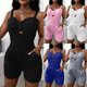 thumbnail image 1 of Mini mono de verano para mujer, mono de playa para vacaciones con tiras para mujer, mono deportivo LingWen 8390605485459, 1 of 1