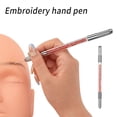 thumbnail image 3 of Seitruly 2 uds pluma de Manual de doble cristal acrílico accesorios de doble cabeza bolígrafos herramientas redondas de maquillaje Suministros de Rojo, 3 of 6