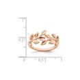 thumbnail image 2 of 14K Rose Pink Gold Polished Vine Leaf Ring, 2 of 5
