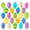 24PCS Random #095, variant on 24 Pcs Easter Eggs Hanging Ornaments, Colorful Printed Plastic Easter Eggs Decorations for Easter Tree, Home Party, Basket Stuffers and DIY Crafts