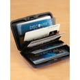 thumbnail image 3 of RFID Aluminum Credit Card Holder, Crushproof Design, Aluminum Design - Blue Design, Measures 4 1/4" Long x 3" Wide x 3/4" Deep, 3 of 6