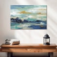 thumbnail image 2 of Elephant Stock Sea Isle I Wall Art - Horizontal Canvas Wall Art - Living Room Wall Decor - Abstract Canvas - Blue And Turquoise Decor By Nan - 24" x 16", 2 of 7