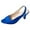 Blue, variant on RUIYANQI Women's Metallic Pointed Toe Ballet Flats - Shiny Slip - On Dress Shoes, Trendy Casual Walking Footwear, Comfortable Low - Heel Loafers, Stylish Party Evening Pumps