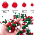 thumbnail image 3 of Bolas de oropel navideñas con pompones BQTQ 1200 piezas (4 tamaños), 3 of 7