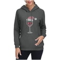 thumbnail image 5 of HOMBOM Womens Ugly Merry Christmas Sweatshirts Hoodies Fleece Linend Pullover Gray Red Wine Glass Tops for Ladies Soft, 5 of 7