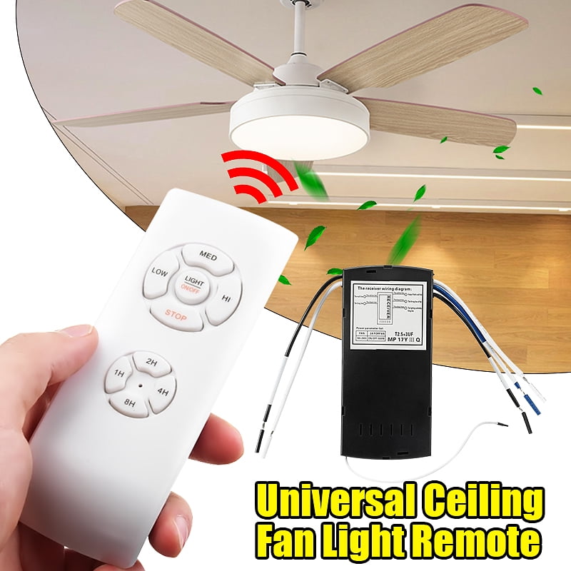 Universal Ceiling Fan Lamp Remote Controller Kit Timing Wireless Remote Control Scope Of Application Home Office Hotel The Club Display