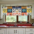 thumbnail image 3 of Yayeee Kitchen Curtains Tier Set of 2 Light Filtering 57"x24" Over Sink Window Panels, Floral Patterns, 3 of 7