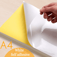 thumbnail image 5 of 150 Sheets A4 White Self Adhesive Waterproof Sticker Label Glossy Surface Paper for Inkjet Printer Copier, 5 of 5