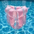 thumbnail image 6 of Knisume Sequin Striped Inflatable Arm Floaties, Swim Training Bands for Pool & Beach - Adjustable Air Chamber Swimming Aid, Bright Floatation Sleeves for Summer Water Play,White, 6 of 6