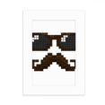 thumbnail image 1 of Sunglasses Beard Man Pixel Desktop Photo Frame Picture Display Decoration Art Painting, 1 of 3