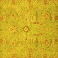 thumbnail image 1 of Ahgly Company Indoor Square Oriental Yellow Traditional Area Rugs, 5' Square, 1 of 4
