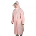thumbnail image 4 of Chaqueta impermeable con capucha, cortavientos, impermeable, ligera, de EVA. XL Rosa, 4 of 9