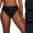 3 Pack - Midnight Black, variant on Vanity Fair Women's Illumination Hi-Cut Panty, Style 13108