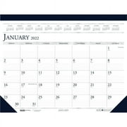 House of Doolittle Perforated Top Desk Pad Calendar - Julian Dates - Monthly - 1 Year - January 2022 till December 2022 - 1 Month Single Page Layout - 22" x 17" Sheet Size - 2.13" x 3" Block - Desk