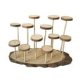 thumbnail image 3 of MERIGLARE Wood Display Riser Home Decor Storage Shelf for Cosmetic Accessories Perfume 12 Platforms, 3 of 9