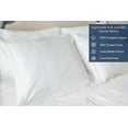 thumbnail image 3 of Delara GOTS Certified 100% Organic Cotton Euro Sham Set of 2, 26"x26", 400TC Long Staple, Ultra Soft, Silky, Breathable, Moisture-Wicking, White, 3 of 7