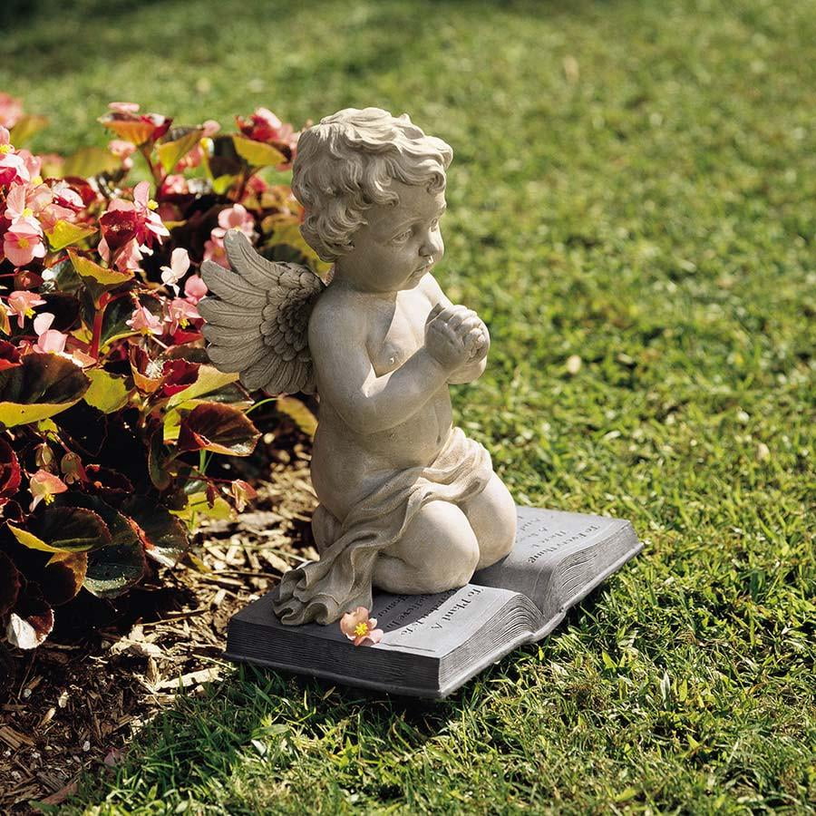 Baby Angel Praying Cherub Christian Garden Sculpture Statue Figurine