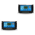 thumbnail image 2 of Sidaley Controlador solar Instalación práctica Pantalla LCD Parámetro Configuración de puerto USB dual Panel Controladores de carga Dispositivo de 10 A 2piezas, 2 of 6