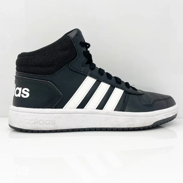 Adidas Mens Hoops 2.0 FY8618 Black Casual Shoes Sneakers Size 6.5