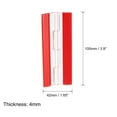 thumbnail image 2 of Uxcell 4Pack 100x42mm Acrylic Hinges Self Adhesive Clear Continuous Piano Folding Hinge, 2 of 6