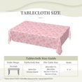 thumbnail image 2 of Rectangle Tablecloth with Wave Lace 60x84 Inch, Soft Pink Floral Rectangular Table Cloth Comfortable Tabletop Cover Outdoor Tablecloth for Restaurant, Picnic, Indoor and Outdoor Dining, 2 of 8