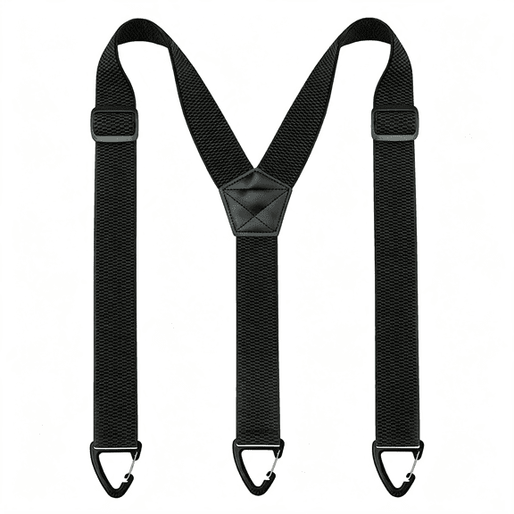 TELOLY Mens Suspenders with 3 Snap Loop Elastic Y Belt Loop Suspenders Hidden Suspender for Men Jeans,Anti-Slip Grip Suspenders