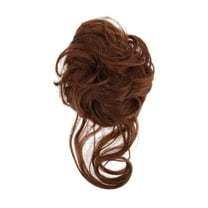 Unique Bargains 1 Pc Nature Long Hair Wig hair clip for Women 9.84inch Brownish Red