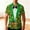 Green, variant on COSFO Short Sleeve Men's Button Down Shirts Funny St Patricks Day Tops Graphic Collared Loose Fit Mens Shirts