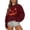 A-Brick Red182, variant on Bibifish Womens Halloween Pumpkin Face Graphic Sweatshirts Crew Neck Long Sleeve Oversized Soft Autumn Daily Tops