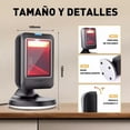 thumbnail image 3 of Escáner de Código de Barras de Escritorio con Cable USB y Detección Automática de Imagen para Superm, 3 of 9
