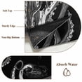 thumbnail image 6 of Black Octopus Coastal Round Area Rug 5Ft Washable Circle Rugs for Living Room Bedroom, Nautical Ocean Modern Abstract Art Non-Slip Carpet Floor Mats Indoor Outdoor Carpet Runner Aesthetic Home Decor, 6 of 8
