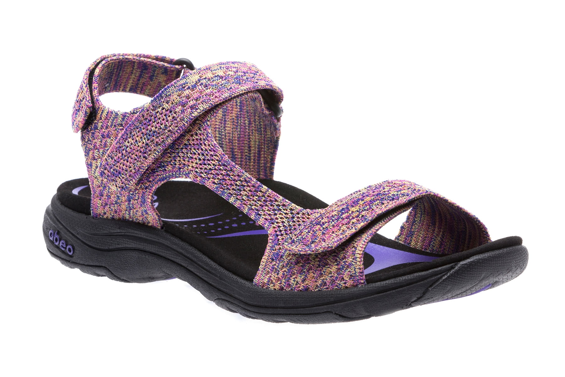 ABEO Women's Gabi Metatarsal Low Heel Sandals in Animal Print