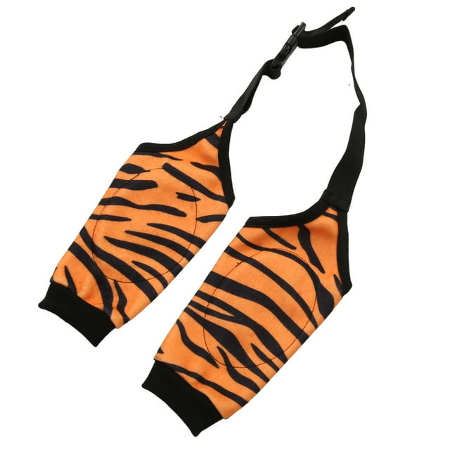 Soft And Breathable Tiger Style Dog Recovery Sleeves Elastic And Prevent Licking Front Leg Sleeve For Post Operation Ideal For Home Use