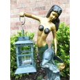 thumbnail image 3 of Ebros Mermaid with Dolphin Holding Candle Lantern Statue Candleholder Garden, 3 of 4