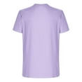 thumbnail image 5 of Men's Summer Crew Neck T Shirts Short Sleeve Letter Graphic Tee Shirt Tops Purple, 5 of 5