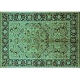thumbnail image 1 of Ahgly Company Indoor Rectangle Oriental Turquoise Blue Industrial Area Rugs, 7' x 10', 1 of 4