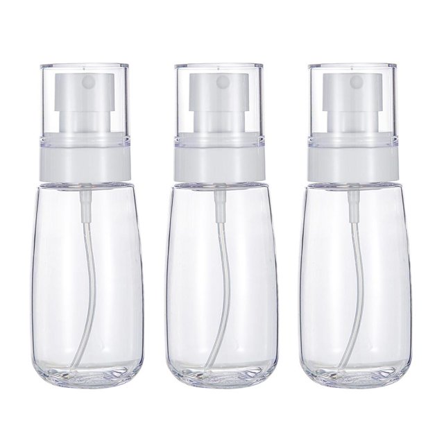 3x 2.7 Envases vacíos de botella de spray de bomba cosmética para alcohol líquido para el cuidado de la piel Claro jinwen Botellas de spray de perfume vacías