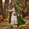 thumbnail image 6 of Wizard Cosplay, Wizard Costume, Witch Costume Cloak, Historical Cape, Medieval Hooded Cloak, Renaissance Hooded Cloak for Women Men, Adult Medieval Cape With Hood, Viking Cloak, Green L, 6 of 6