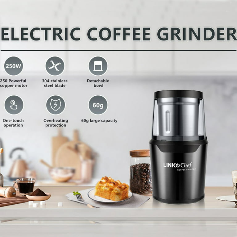 Coffee Bean Grinder Electric, Food Processor, Food Mixer,Powerful