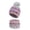 Purple, variant on Daznico Striped Knitted Pom Pom Beanie and Neck Gaiter 2 Piece Set Soft Yarn Lined Thermal Winter Accessories Ear Protection for Ladies Outdoor Activities in Cold Weather