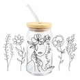 thumbnail image 1 of 3D UV DTF Transfer Cup Wrap Transfer Sticker For 16 Glass Coffee Cups Oz, 1 of 8