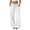 AA-White, variant on White Women's Baggy Wide Leg Linen Casual Pants Summer Drawstring Ruffle High Waist Palazzo Trousers with Pockets L
