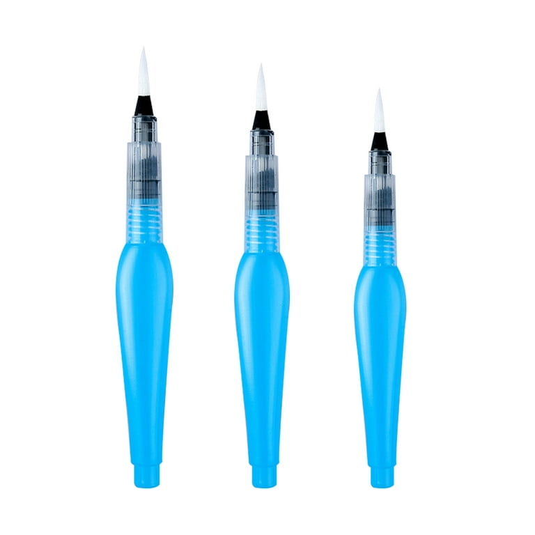 Refillable Water Brush Pen, 3Pcs/6Pcs Pilot Ink and Paint Art Pens Plus  Fill Tool Watercolor Painting Calligraphy Art Crafts Set (3 Pcs Water Brush