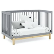 Delta Children Poppy 4-in-1 Convertible Crib - Greenguard Gold Certified, Bianca White/Natural