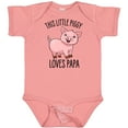 thumbnail image 3 of Inktastic This Little Piggy Loves Papa- Cute Boys or Girls Baby Bodysuit, 3 of 5