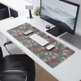 thumbnail image 2 of Long Mouse Pads for Desk,Gray Flower Skull Pattern Desk Mats on Top Of Desks, Desk Mouse Pad Extra Large with 3mm Non-Slip Base and Stitched Edge for Gaming,Office,Work,Home 31.5"x11.8", 2 of 6