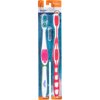 Equate Dual Clean Medium Toothbrushes, 2 count